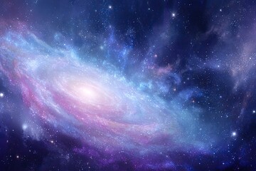Fototapeta premium Spiral galaxy in deep space