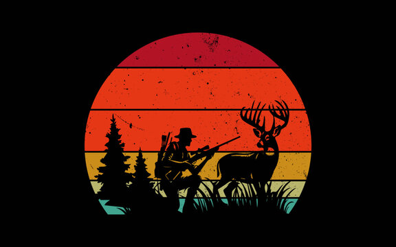 Vintage Compound Bow Hunting svg t-shirt quotes design