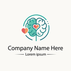 Modern  and simple Mental Health Logo Design