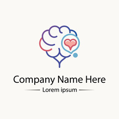 Modern  and simple Mental Health Logo Design