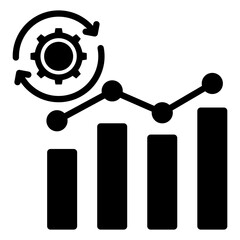 Progress icon with glyph style