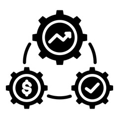 Development icon with glyph style