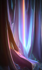 Ethereal fabric drapes in pastel hues create a mesmerizing backdrop for creative projects Delicate folds and soft light evoke a sense of luxury and tranquility Perfect for