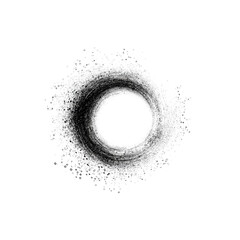Fototapeta premium Abstract Black Hole Vortex Grunge Texture Design Element