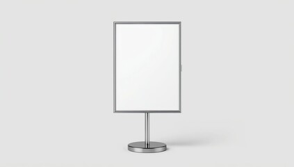 A3 A4 floor standing menu poster display holder snap frame restaurant stand, Advertisement Sign Holder, 3d render illustration.