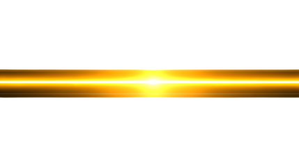 glowing yellow light line abstract isolated on white background, HD realistic