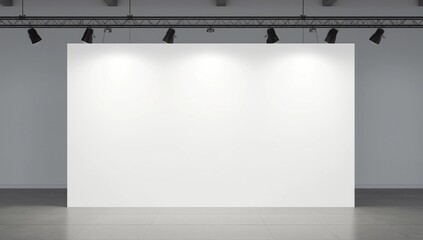 3d render 2x3 backdrop with light. Realistic mockup