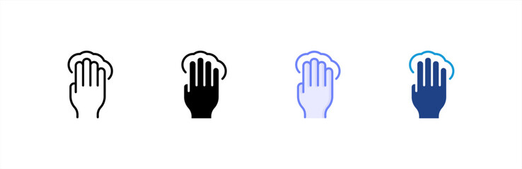 Tap icon set multiple style collection.