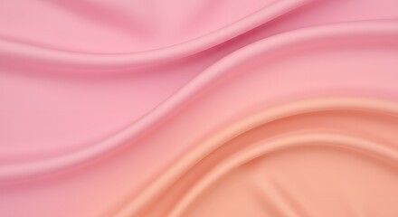 Obraz premium Elegant Pink Silk Fabric Background with Soft Folds and Gradient Effect