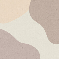 Obraz premium Abstract organic shapes in beige and cream tones create calm and natural textured background