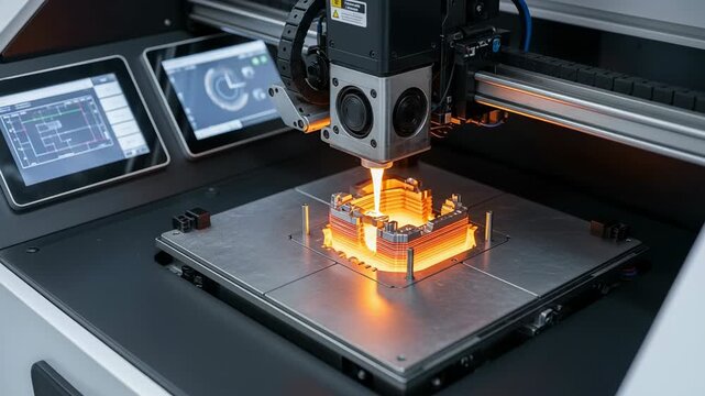 State of the art metal printer creates complex components for compact submachine gun in high precision process