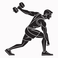 vector illustration of a boxer