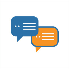 Colorful Message Icon Vector Design