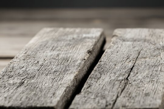 Close-up of weathered gray wooden planks (1)