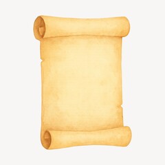 Vintage scroll parchment paper design.