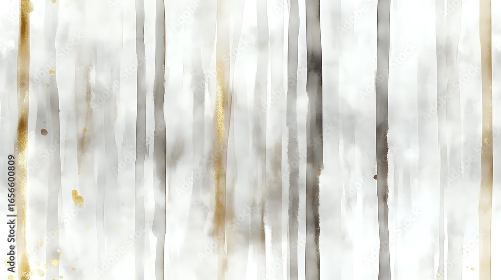 Poster elegant watercolor stripes in neutral gray and gold tones create soft vertical pattern with gentle c