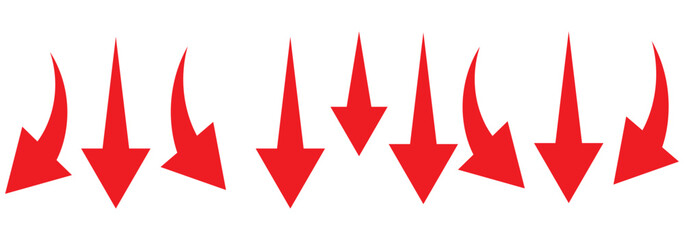 Air flow wave arrows icon set
