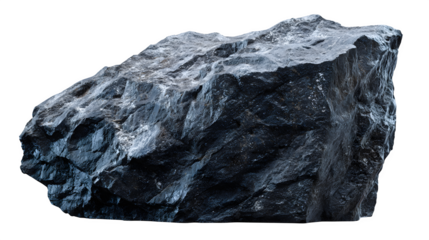 black basalt stone texture background isolated on white background, HD realistic