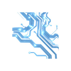 Abstract Glowing Circuit Board Technology Background