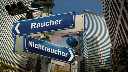 Signposts the direct way to non-smoking versus smoking