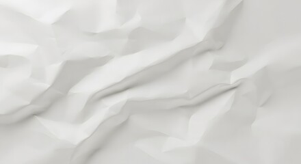 Fototapeta premium Abstract White Fabric Texture Background with Soft Folds and Subtle Shadows