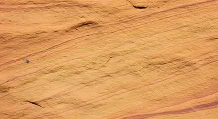 Detailed Close Up of Sandstone Rock Formation with Natural Horizontal Lines