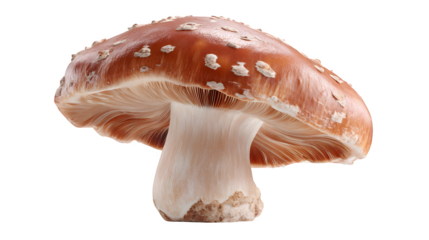 champignon mushroom isolated on white background, HD realistic