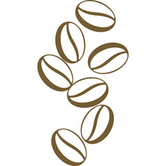 Coffee Beans line Vector