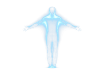 Glowing translucent aura surrounding a figure, with radiant and soft light, designed on a transparent background as a PNG. The ethereal effect conveys mysticism, elegance, and spiritual energy.