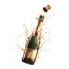 Naklejka na ściany i meble Champagne Explosion