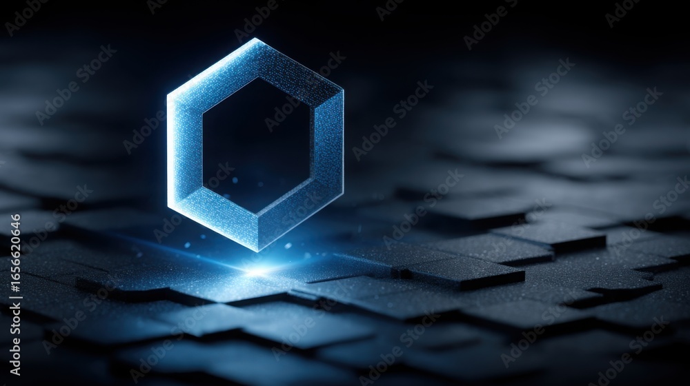 Poster brilliant diamond on a black background representing blockchain-audited structure bounce database fo