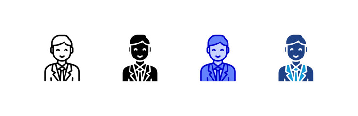 Bestman icon set multiple style collection.