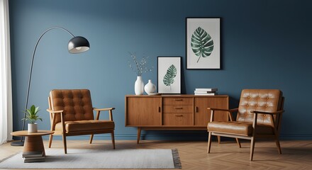 Mid Century Modern Living Room Interior Design
