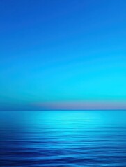 Obraz premium Stillness of water reflects a serene sky, inviting peace and contemplation in a harmonious palette.