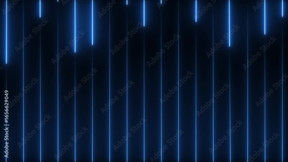 Fototapete abstract glowing rainbow colour neon lines motion background. neon lights blinking lines moving anim