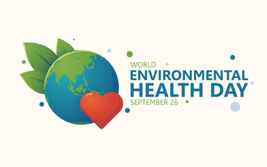 Vector graphic of World Environmental Health Day ideal for World Environmental Health Day celebration.