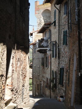 Fototapeta narrow street in the old town