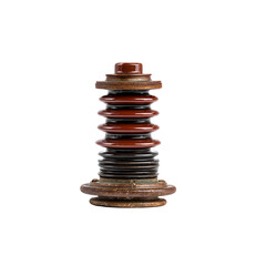 stack of coins isolated
