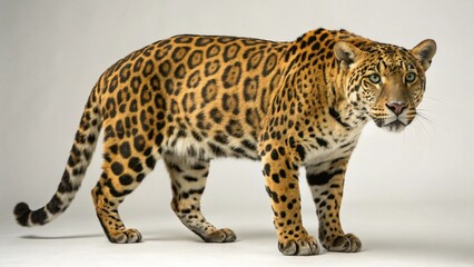 Jaguar on studio background