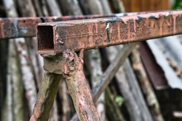 old rusty lock