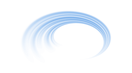 Abstract Spiral Blue streak with curved line, blur flash effect, and trail glow rays