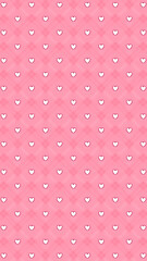 seamless pattern with pink hearts