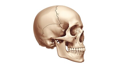 Obraz premium 3D Anatomical Skull Rendering