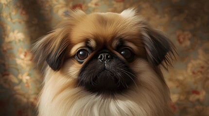 Adorable Pug Puppy with Sad Eyes