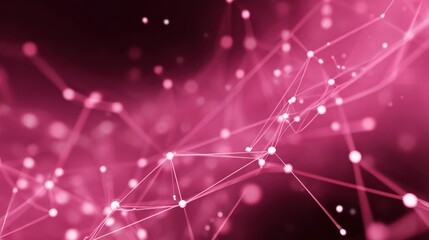 pink network glowing connections abstract