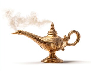 The Mystical Genie Lamp: A Golden Vessel of Wishes