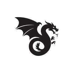 Roaring Dragon Silhouette