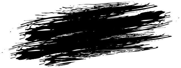  Vintage badge brush stroke, hand drawn black grunge design