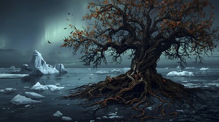 Tree of Life Digital Art Nature Illustration