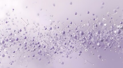 Purple Bubbles Bokeh Background